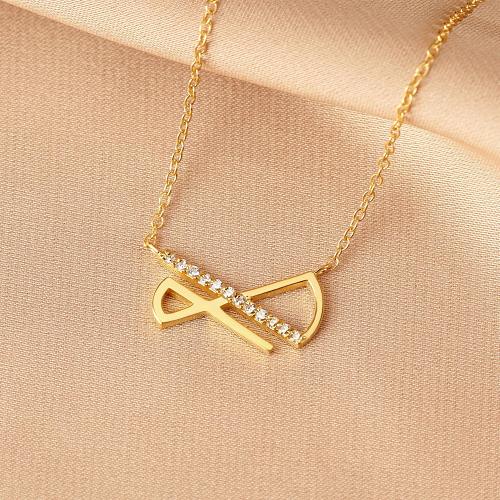 Infinite Necklace for Women, Infinity Necklace With Stone, White CZ