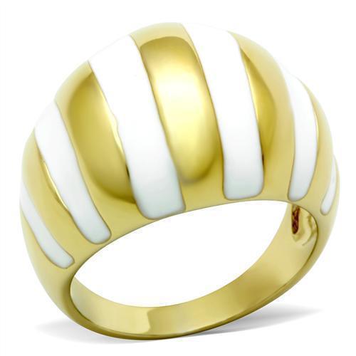 GL023 - IP Gold(Ion Plating) Brass Ring with No Stone