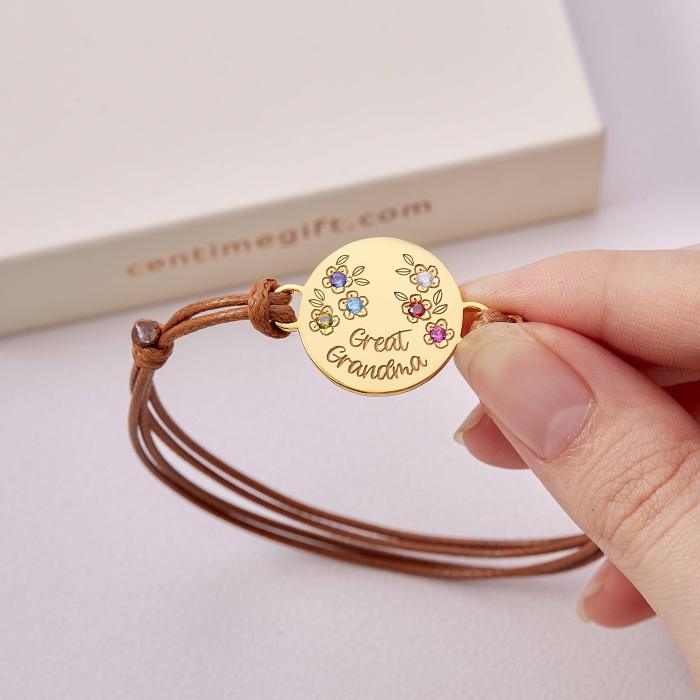 Mother Birthstone Bracelet, Gift for Mom, Bracelet For Mom