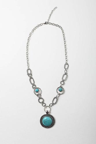 Soleil Turquoise & Silver Link Necklace