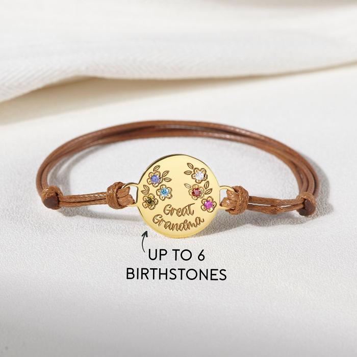 Mother Birthstone Bracelet, Gift for Mom, Bracelet For Mom