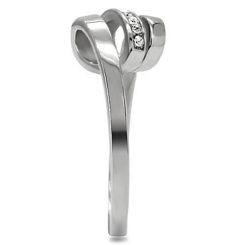 TK161 - High polished (no plating) Stainless Steel Ring with Top Grade