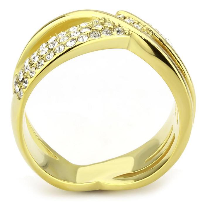 TK3632 - IP Gold(Ion Plating) Stainless Steel Ring with Top Grade