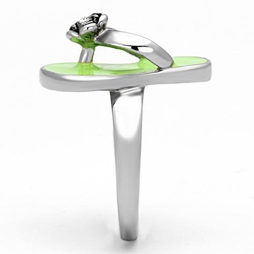 TK814 - High polished (no plating) Stainless Steel Ring with Top Grade
