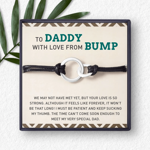Soon To Be Dad Gift, First Time To Be Dad Gift, Daddy To Be Bracelet