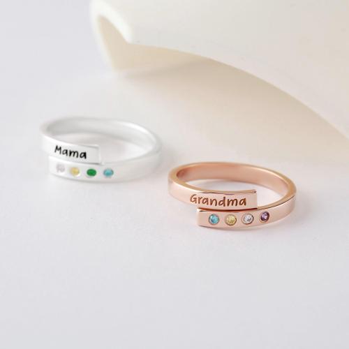Mom Ring with Kids Birthstones, Birthstone Wrap Ring, Grandma Jewelry