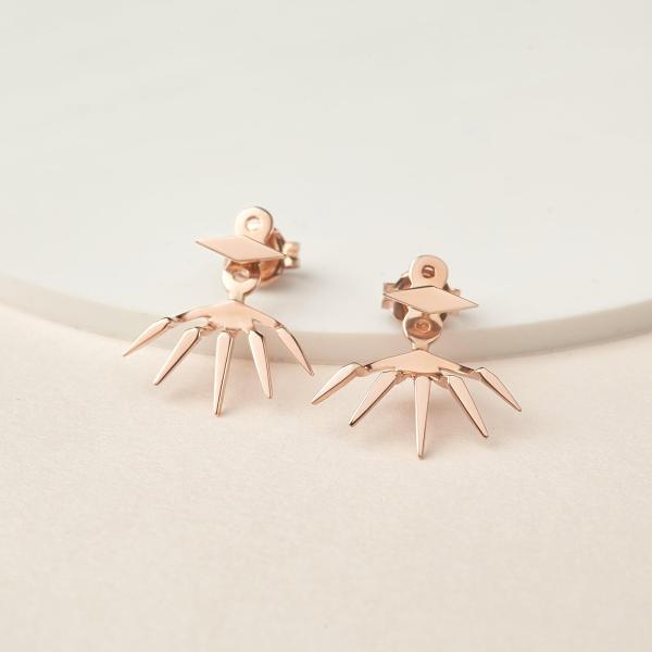 Spike Stud Earrings Ear Jackets Modern Earrings