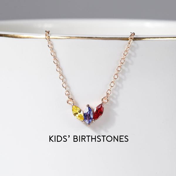 Mom Necklace with Birthstones, Birthstone Jewelry, Family Birthstone