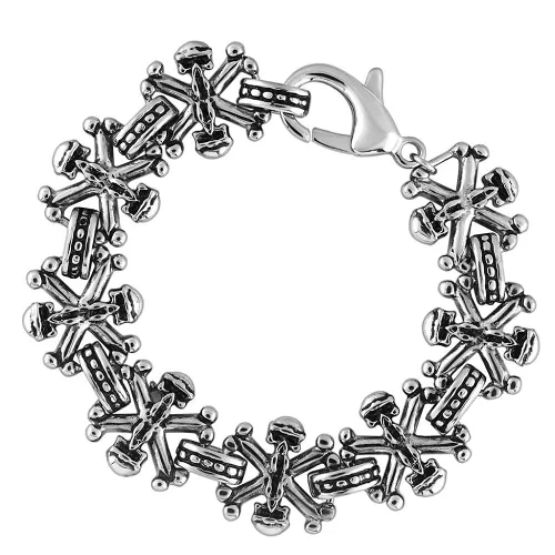 TK576 - High polished (no plating) Stainless Steel Bracelet with No
