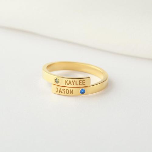 Mom Ring with Kids Names, Mom Ring 2 Kids, Personalized Mom Jewelry