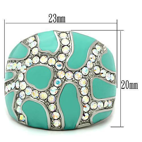 TK507 - High polished (no plating) Stainless Steel Ring with Top Grade