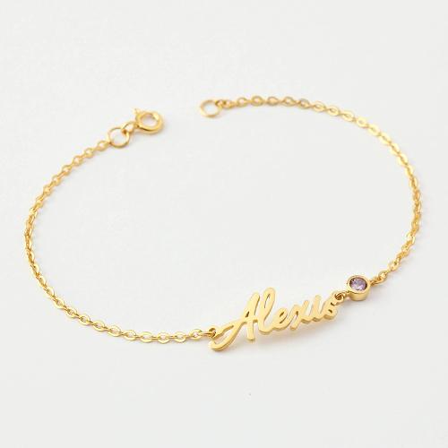 Personalized Name Bracelet, Cursive Name Bracelet, Tween Girl Gift