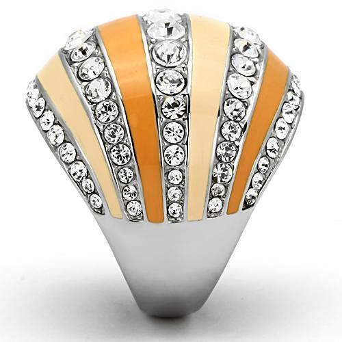 TK798 - High polished (no plating) Stainless Steel Ring with Top Grade
