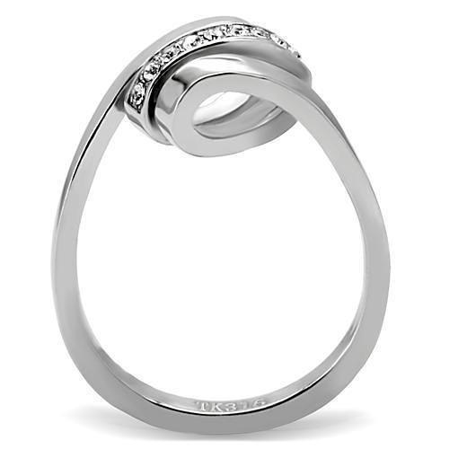 TK161 - High polished (no plating) Stainless Steel Ring with Top Grade