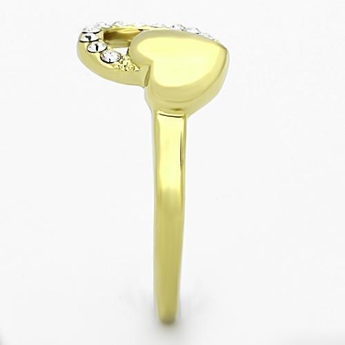 TK1024 - IP Gold(Ion Plating) Stainless Steel Ring with Top Grade
