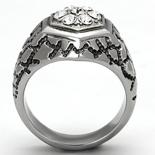 TK960 - High polished (no plating) Stainless Steel Ring with Top Grade