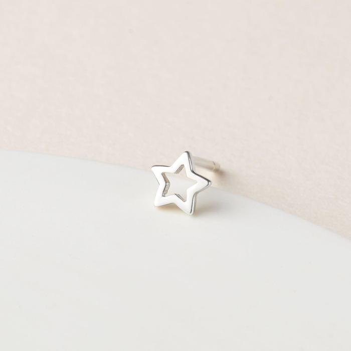 Tiny Star Stud Earrings Dainty Gold Stud