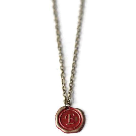 Wax Seal Initial Charm Only