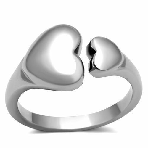 TK1000 - High polished (no plating) Stainless Steel Ring with No Stone