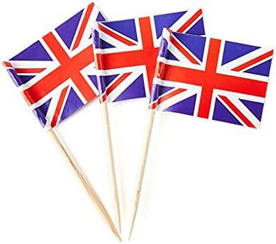 Australia Flag Australian Small Toothpick Mini Cupcake Flags Decorations (100 pcs)