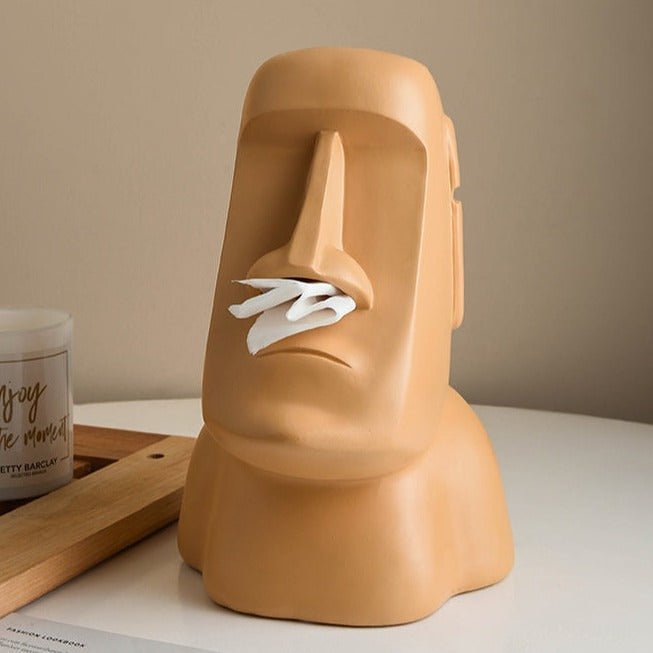 Moai Stone Tissue Box