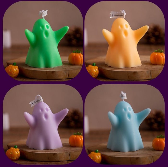 Cute Cartoon Ghost Aroma Candle