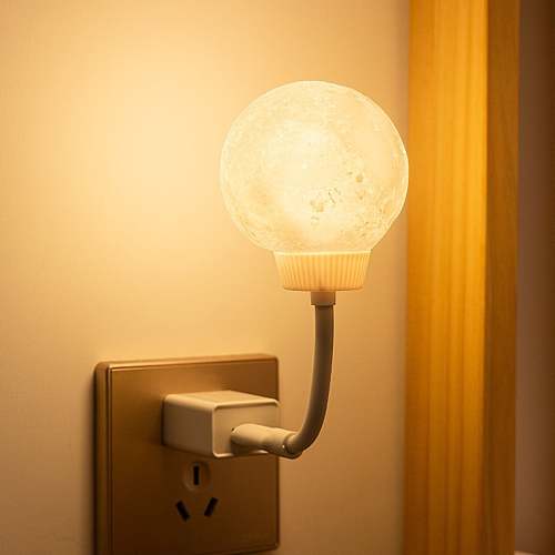 3D Printed Moon USB Night Light Lamp