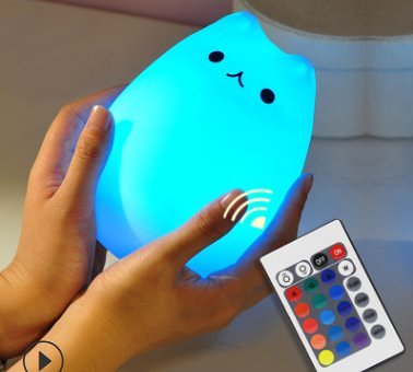 Cute Cats LED Night Light with Touch Sensor