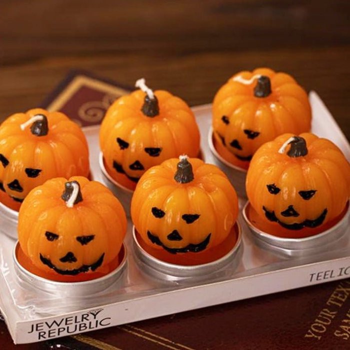 Halloween Themed Candle Holders - Full Set