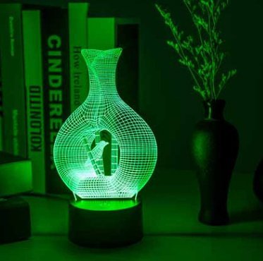 Geometric Vase 3D Night Light