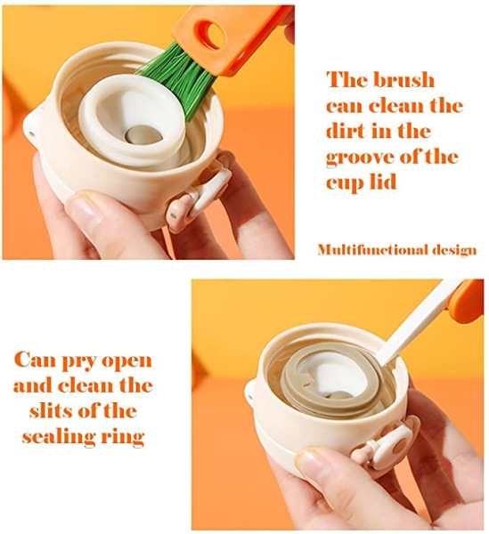 Carrot Cup Lid Cleaning Brush