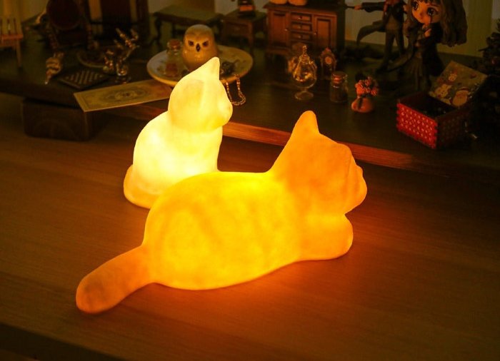 Cat Companion Lamp Decor