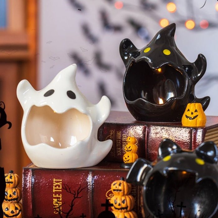 Halloween Themed Candle Holders - Spooky Ghost
