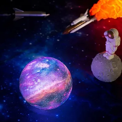 3D Galaxy Moon Lamp Light