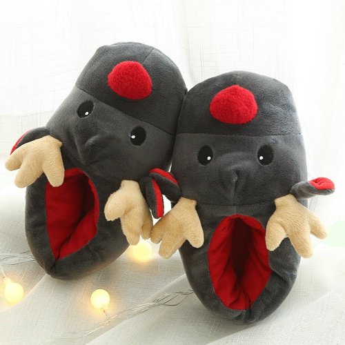 Cute Elk Christmas Shoes Home Slippers