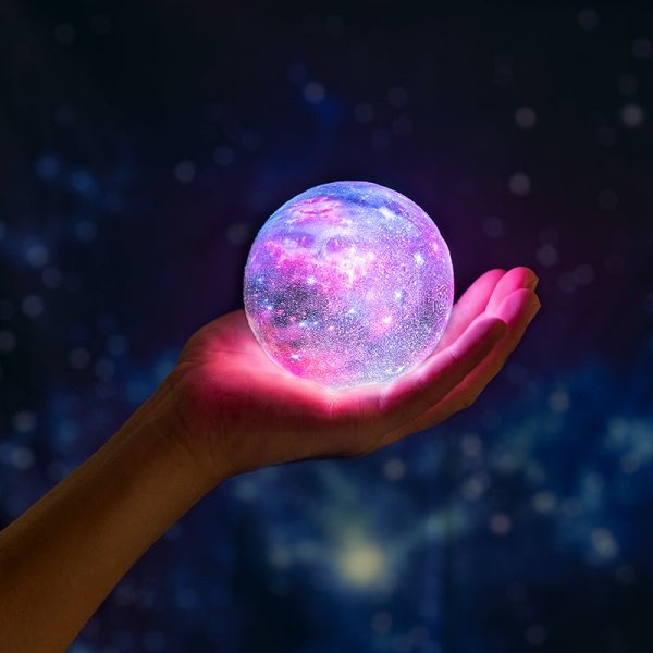 3D Galaxy Moon Lamp Light