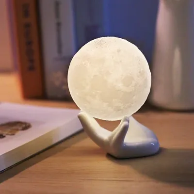 3D Printed Moon Lamp with Dual-Color Sensor