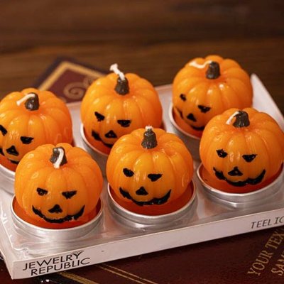 Halloween Pumpkin Candles