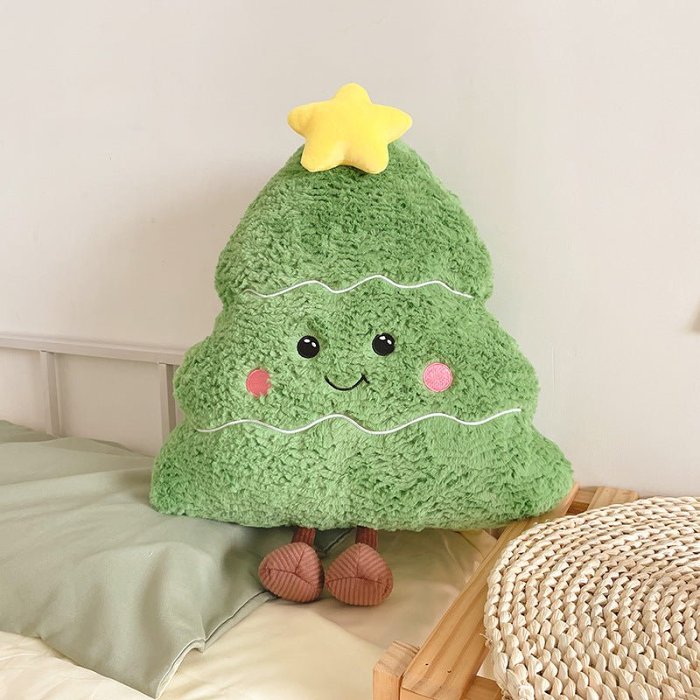 Cute Christmas Tree Doll Plush Toy Cushion