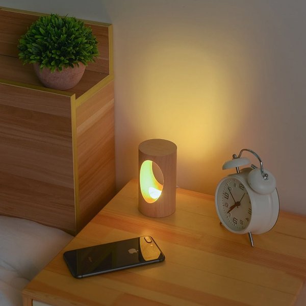 Minimalistic Tree Cave Design Wood LED Light