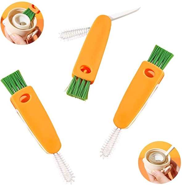 Carrot Cup Lid Cleaning Brush