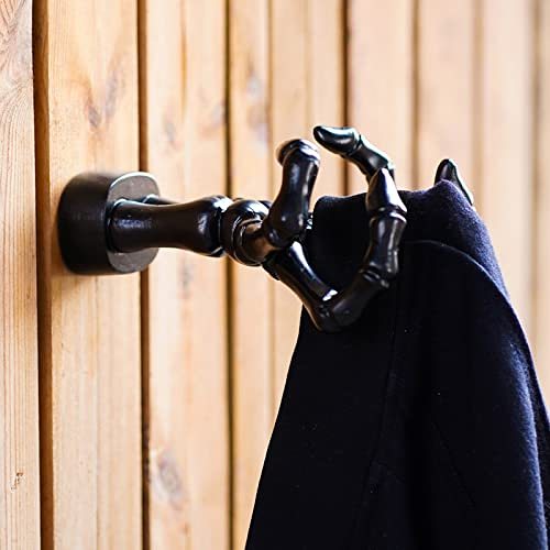 Black Hand Wall Hook Skull Claw Hanger Storage Rack Shelf Holder Wall Hook for Clothes Hanging