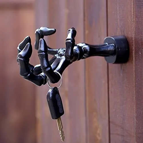 Black Hand Wall Hook Skull Claw Hanger Storage Rack Shelf Holder Wall Hook for Clothes Hanging