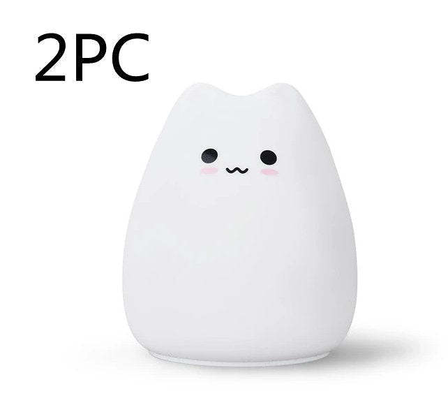 Cute Cats LED Night Light with Touch Sensor