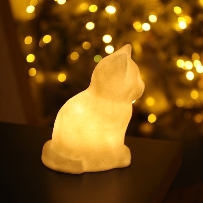 Cat Companion Lamp Decor
