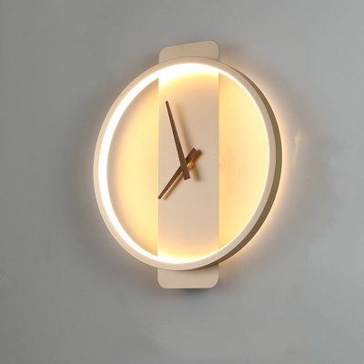 Nordic Wall Lamp Clock