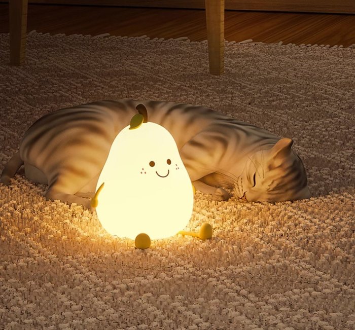 Cute Pear Night Light Lamp