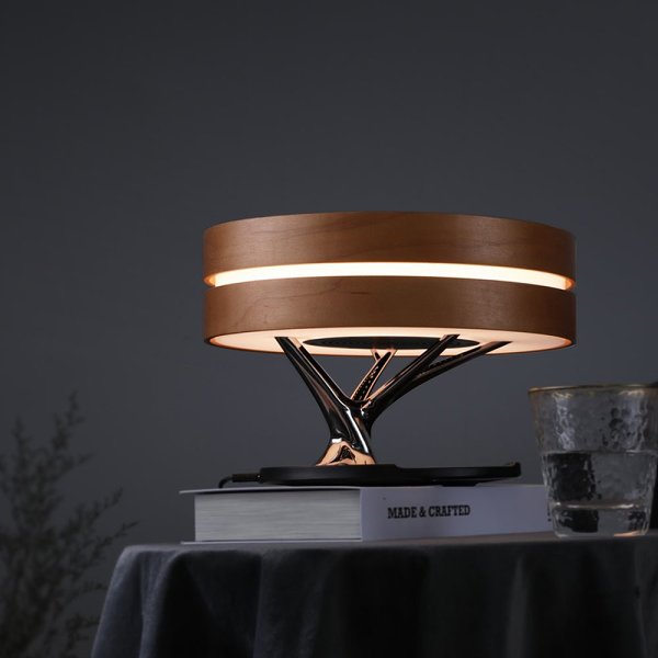 Wood Style Bluetooth Music Speaker Lamp