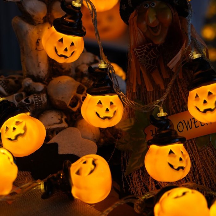 Halloween LED String Lights Decor - Skull