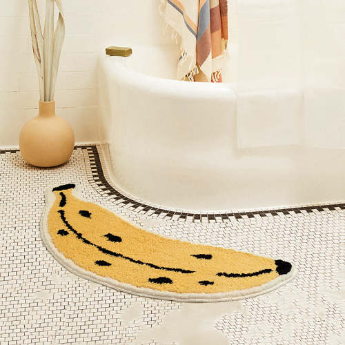 Banana Tufted Bathroom Mat